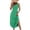 Green, variant on Women's Casual Tank Maxi Dress, Sleeveless Crewneck Summer Long Sundress with Side Slit, Comfy Loose Fit A-Line Beach Dress