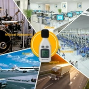 Handheld Mini Digital Sound Level Meters Noise Sound Pressure Level Decibel Measuring Instrument 30-130dB White, White