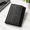 Black (Veg-Tanned Leather), variant on Trifold Leather Wallet For Men Rfid Blocking - Mens With 12 Card Slots Giftn Flag Red