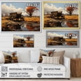 thumbnail image 4 of Designart "Cart Legacy Brown Relics of the Past II" Old American Cart Floater Framed Wall Art Living Room, 4 of 7