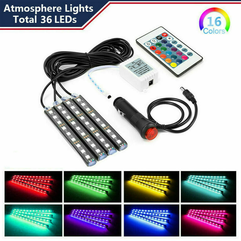 RGB Luces LED Para Autos Carro Coche Interior De Colores