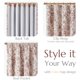 thumbnail image 4 of Cortinas Jinchan Blackout de lino floral, 160 x 160 cm, Navidad, 4 of 8