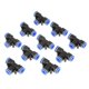 thumbnail image 1 of 10 pcs 10mm 3/8 T Type Pneumatic Connector Air Line Quick Fittings Tube Joint, 1 of 5