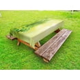 thumbnail image 1 of Spa Outdoor Tablecloth, Green Beautiful Lush Asian Bamboos with other Tree Braches and Bushes Image, Decorative Washable Fabric Picnic Tablecloth, 58 X 104 Inches, Green and Pale Green, by Ambesonne, 1 of 2