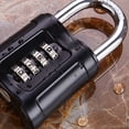 thumbnail image 2 of Heavy Duty Combination Padlock Waterproof 4 Digit Padlocks Outdoor Safely Code Lock Weatherproof Gym Locker Lock, 2 of 7