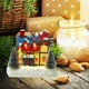 thumbnail image 3 of Casa de Navidad LED Luz cálida Snow Vilge Casa Decoración de de nieve c Sunnimix Casa de miniaturas de resina, 3 of 8