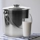 thumbnail image 4 of Cubo de leche de acero inoxidable, cubo para leche, jarra para almacenar leche, líquido, agua y grasa, con asa y tapa., 4 of 7