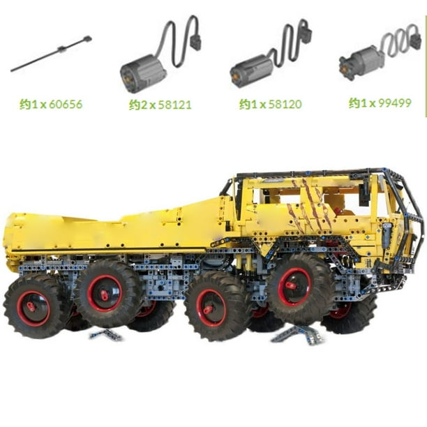 Classic MOC 49990 T813 8X8 Off Road Trailer Pickup Truck Design 3851 Building Blocks Kids Toys Birthday Gifts Christmas Gifts Walmart