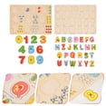 thumbnail image 4 of Shisuyan Number Block Toys Wooden Number Puzzle Assorted Color 2 Sets 11.79X8.72X0.47In, 4 of 8