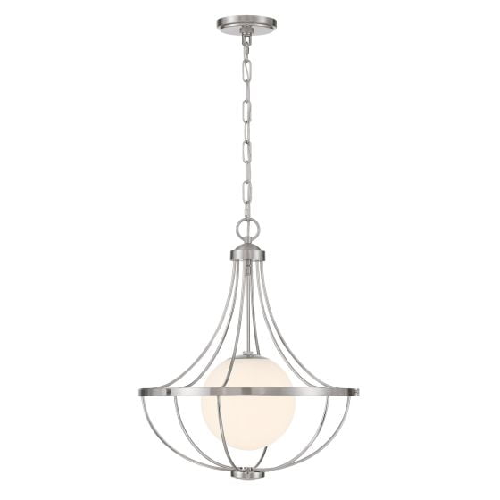 Meridian M7047BN 1-Light Pendant in Brushed Nickel