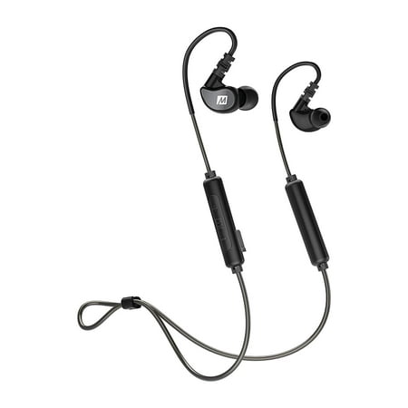 MEE audio M6B Sweatproof Sports in-Ear Headphones with Headset (2019 (Best Headphones For Djs 2019)