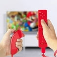 thumbnail image 4 of Télécommande Wii avec Wii Motion Plus à l'Intérieur / Manette Nunchuk Shock Wii / Compatible Nintendo Wii, Wii U (Rouge), 4 of 4