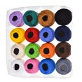 thumbnail image 3 of 16 Colors Crochet Cotton Yarn Balls Cross Stitch Needlepoint Hand Embroidery Knitting Threads, 3 of 6