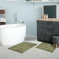 thumbnail image 4 of BNM Non-Slip Washable Bath Rug Set, 20" x 30", 24" x 36", Forest Green, 4 of 6