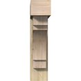 thumbnail image 2 of Ekena Millwork 8"W x 34"D x 34"H Merced Block Rough Sawn Bracket w/ Offset Brace, Douglas Fir, 2 of 25