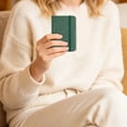 thumbnail image 5 of Ciozy New Pocket Notebook Notepad,3.5" x 5.5" Ruled PU Leather Hardcover Small notepads Mini Journal Dairy with 120Gsm Thick Paper, Pen Holder,Inner Pocket,Elastic Closure (Green), 5 of 5