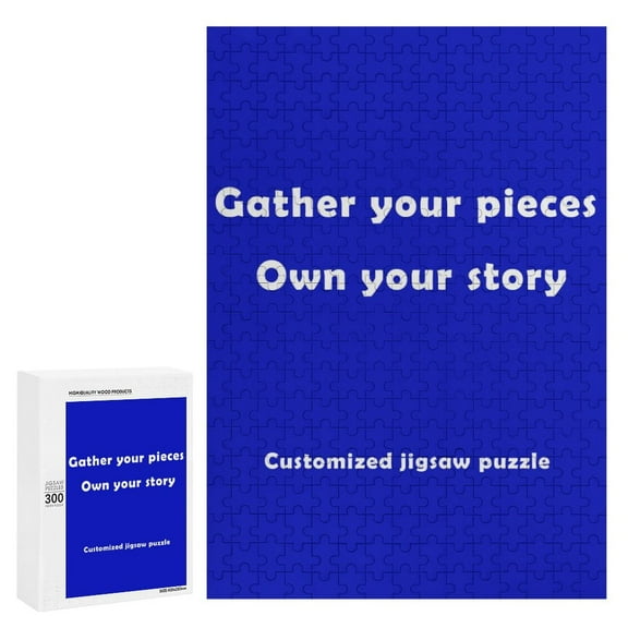 YOSUOPOC Custom Photo Jigsaw Puzzle - Personalized 300, 500 or 1000 Piece Puzzle with Your Picture, Wooden Keepsake Gift for Adults