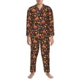 thumbnail image 3 of Sikiie Turkey Bird Mens Pajama Set, Soft Warm Long Sleeve Sleepwear, Cozy Button-Down Pjs for Men-Medium, 3 of 7