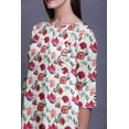 thumbnail image 4 of Bimba Robes Longues Droites pour Femmes Imprimées Manches 3/4 Vêtements Indiens, 4 of 6