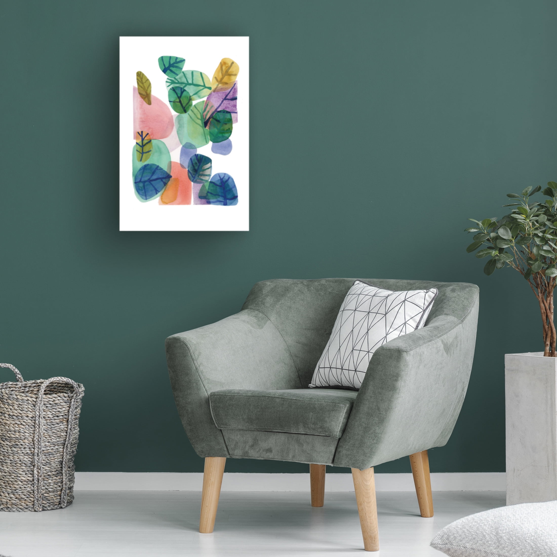 Trademark Fine Art Louise van Terheijden Leaves Canvas Wall Art