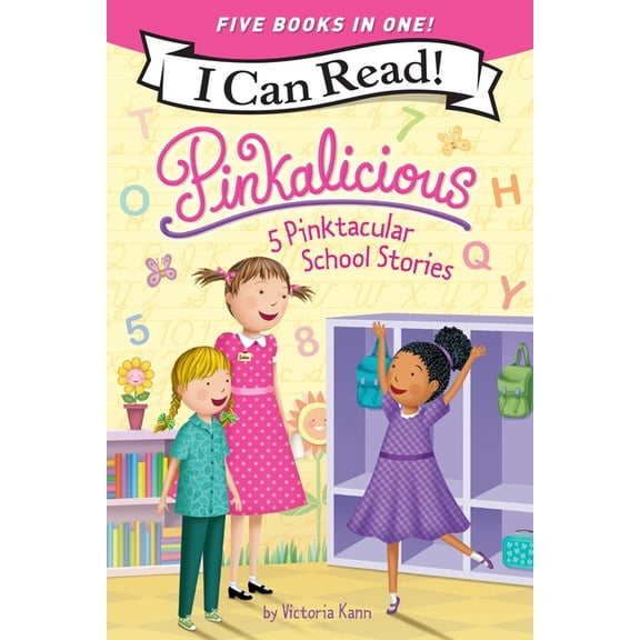 Pinkalicious: 5 Pinktacular School Stories: Pinkalicious and the Pinkamazing Little Library, Kindergarten Fun, Pinkie Pr, (Paperback)