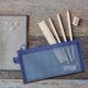 thumbnail image 1 of Estuche de malla con cremallera transparente Bolsa de almacenamiento de nailon | Organizador de gran capacidad para papelería, cosméticos, artículos de tocador | Duradero, fácil de transportar, 1 of 4