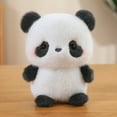thumbnail image 5 of Soft Plush Panda Toy, Realistic Stuffed Panda, Sleep Aid & Anxiety Relief Companion Toy, Cute Plush Panda for Adults, Comforting Stuffed Animal, 6.3in/16cm, Black, 5 of 9