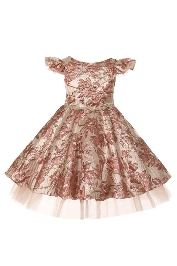 rose gold flower girl dress walmart