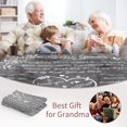 thumbnail image 6 of Kainsy Grandma Blanket, Gifts from Grandkids, Birthday Gifts for Grandma from Grandson Granddaughter, Christmas Gifts For Great Grandma, Soft Bed Flannel Letter Throw Blanket (Grey)(30"x40"), 6 of 7