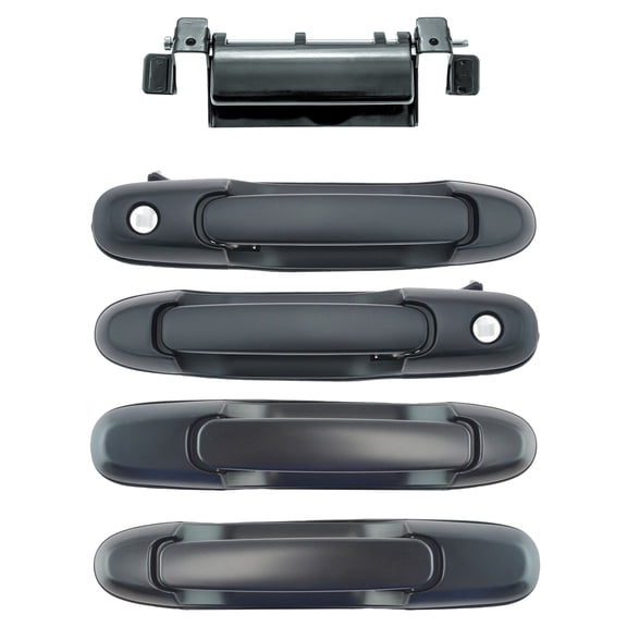 TRQ Black Front & Rear Exterior Outside Door Handle 5 Piece Set for 98-03 Sienna DHA36965