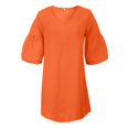 thumbnail image 6 of Womens Dresses for Wedding Guest Short Sleeve Tunic Dress V Neck Casual Loose Flowy Swing Shift Dress, 6 of 7