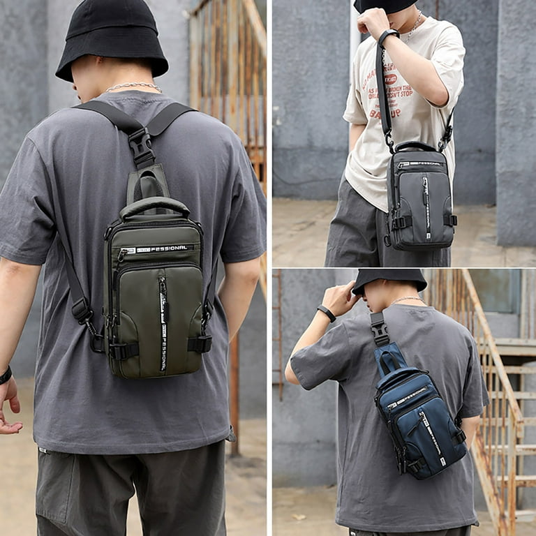 Outdoor Multifunctional Chest Bag Fashion Casual Shoulder Messenger Bag Space Cloth Small Backpack Drawstring Backpack Clip Walmart