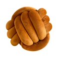 thumbnail image 3 of almohada de bola de almohada de bola de nudo suave almohada de tiro redonda de terciopelo,Cojín Decoración del hogar Almohada de felpa decorativa,Cojín anudado para cama Tejido Baoblaze almohada de bola de nudo, 3 of 8