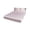 Pink, variant on Anckoeil 3-Piece Satin Fitted Sheet Set, 1 Fitted Sheet 2 Pillowcases (No Mattress/Pillow Inserts Included), Deep Pocket Mattress Cover, 150x200cm / 59.05x78.74in