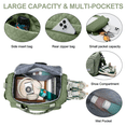 thumbnail image 3 of Gynky Travel Duffle Bag Weekender Bags for Women with Shoe Compartment Carry on Overnight Bag with Toiletry Bag Hospital Bag for Labor and Delivery Weekender Overnight Bag for Trave Sport Hospital, 3 of 8