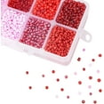 thumbnail image 2 of 4200 Pcs Perles de Rocaille en Verre Multicolores 8/0 Perles Rondes Poney Mini Entretoise Perles Tchèques Diamètre 3 mm pour Fabrication de Bijoux, 2 of 7