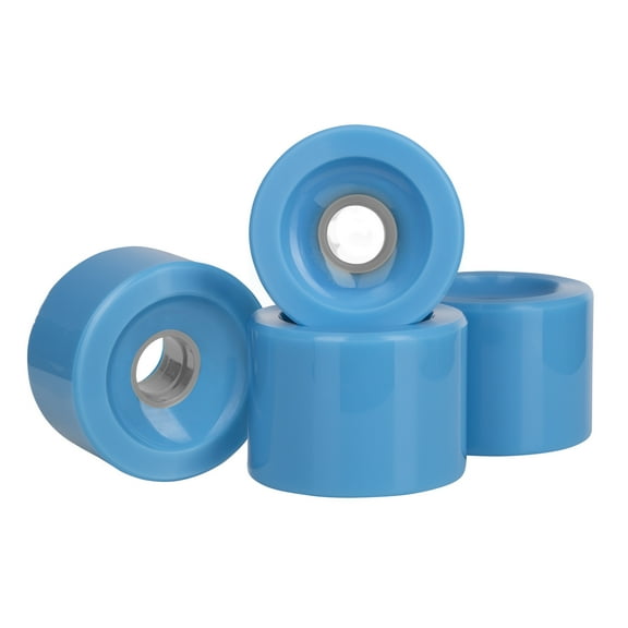 Cal 7 Polyurethane Skateboard Wheels for Street and Park 70x51mm 80A (Solid Light Blue)