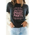 thumbnail image 5 of Little Miss Pissy Pants Ornamental Graphic Tee T-Shirt, 5 of 7