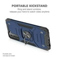 thumbnail image 4 of SOATUTO For Samsung S22 6.1 inch Phone Case Military Grade Drop Rugged Cover Anti-Scratch Protective 360° Rotate Kickstand Sturdy Shockproof Phone Case Cover For Samsung Galaxy S22 - Blue, 4 of 7
