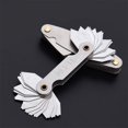thumbnail image 4 of Stainless Steel Radius Gauge, Portable Concave Convex External Internal Arc Measuring Tool Radius Fillet Gauge Set(5Pcs), 4 of 7