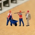 thumbnail image 4 of Figuras en miniatura, modelo a escala 1/64, figuras diminutas, trabajadores de la construcción, diorama Estilo C, 4 of 8