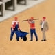thumbnail image 4 of Figuras en miniatura a escala 1/64, simulación de construcción, obreros de construcción, figuras de obreros pintadas para decoración de dioramas. Estilo C, 4 of 8