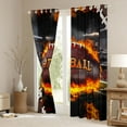 thumbnail image 3 of Castle Fairy Boys Girls Football Print Black Out Curtains,Ball Gamer Curtains Pack of 2 (42x63 Each),Sport Theme Bedroom Curtains,Lightweight Room Decor, 3 of 6