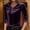 Velvet tops-Purple, variant on Spring Tops for Women Clothes under $5.00 Women's V-Neck Gold Velvet inner Layer and Outer Layer Bottom Shirt Long Sleeve/Gray L