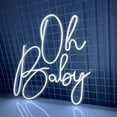 thumbnail image 3 of Handmadetneonsign Oh Baby Neon Sign, Motivational Quotes Wall Art Decor, Home Bedroom Wall Decor, 3 of 5