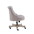 thumbnail image 4 of UrbanPro Transitional Wood/Fabric Office Chair in Light Gray, 4 of 14