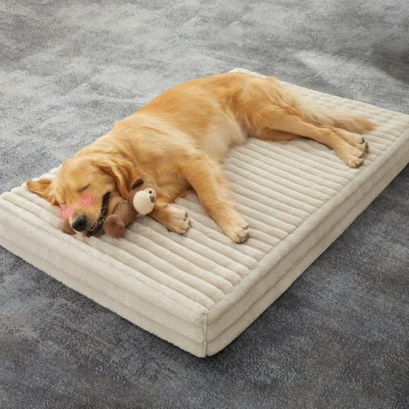 Waterproof Dog Beds Large Sized Dog Bed, Washable Pet Bed for Medium,Large, Extra Large Size Dogs, Large Dog Crate Bed with Antislip Bottom