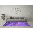 thumbnail image 3 of Ahgly Company Indoor Square Oriental Purple Industrial Area Rugs, 4' Square, 3 of 4