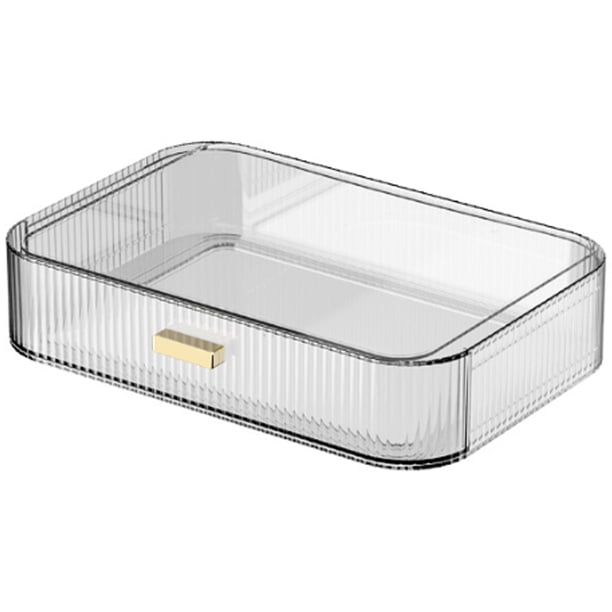Organizador de maquillaje de gran capacidad con cajón apilable, organizador de cosméticos para el cuidado de la piel, organizador y almacenamiento de tocador de baño, organizador a prueba de polvo