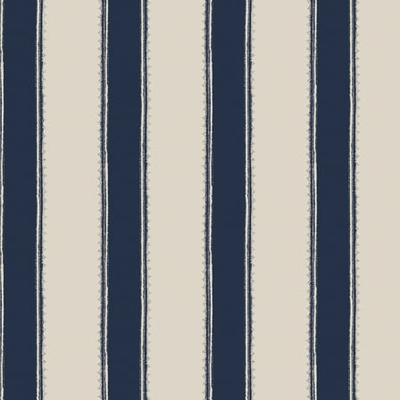 Laura Ashley Denwick Stripe Midnight Seapsray Wallpaper